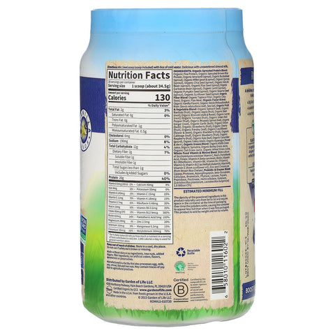 Garden of Life, RAW  Meal, Shake & Meal Replacement, Vanilla, 2 lb 2 oz (969 g)