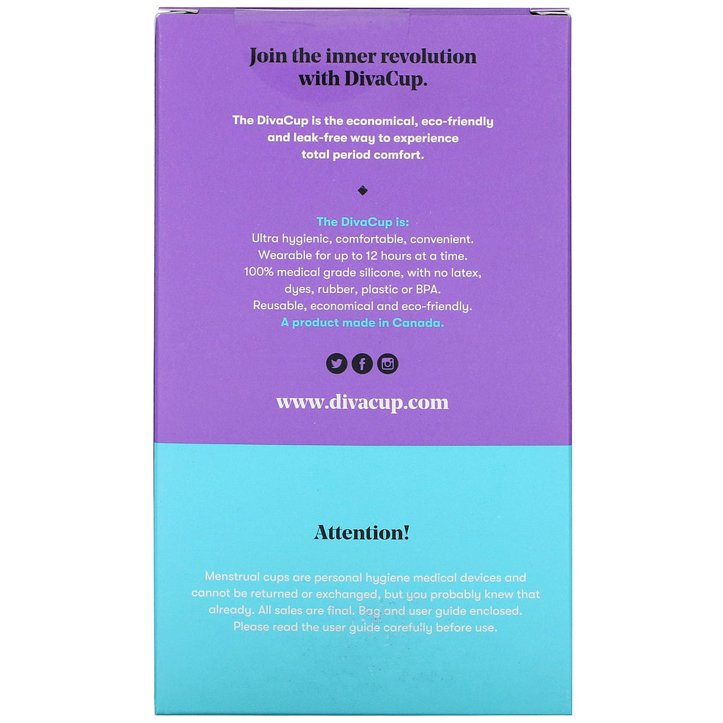 Diva International, DivaCup, Model 2, 1 Menstrual Cup