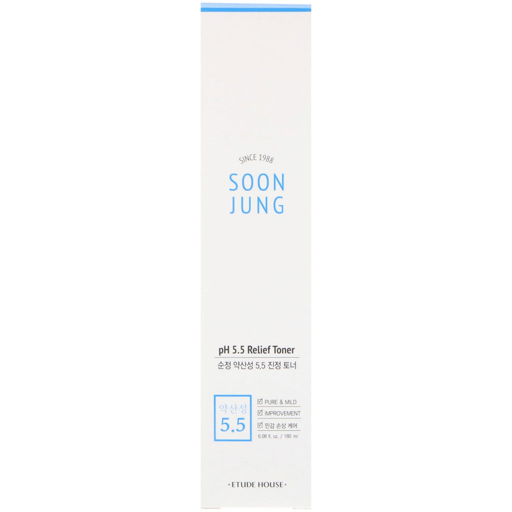 Etude House, Soon Jung, pH 5.5 Relief Toner, 6.08 fl oz (180 ml)