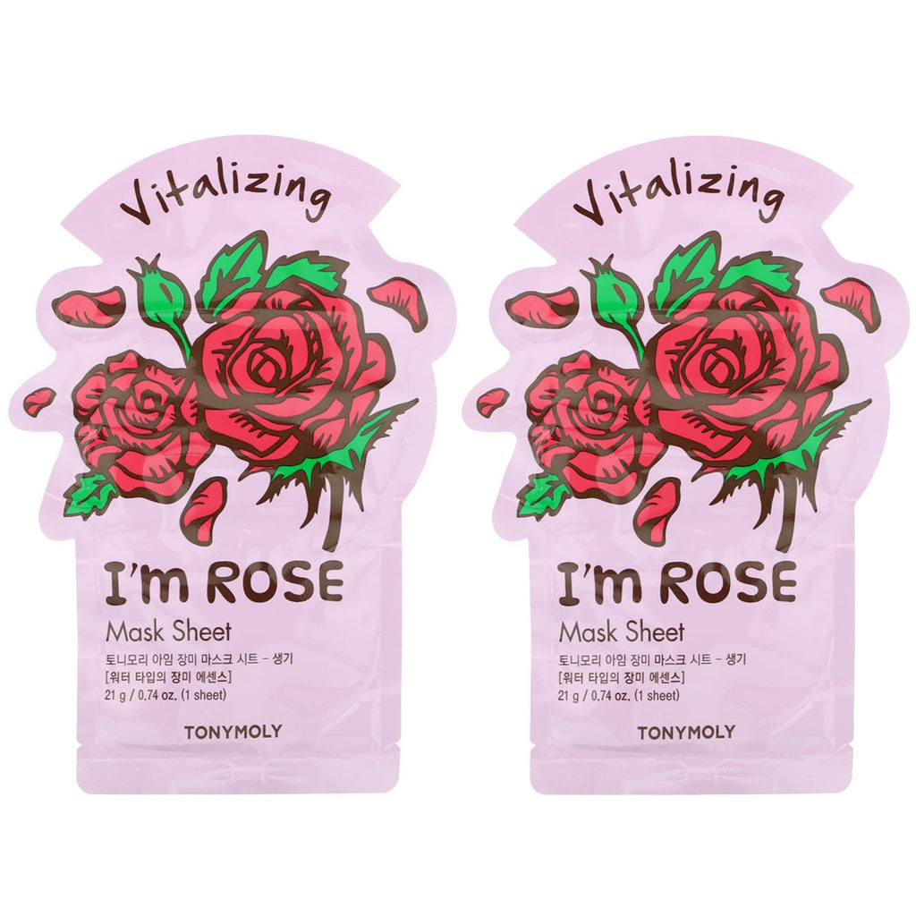 Tony Moly, I'm Rose, Mask & Hand Cream Set, 4 Piece Set