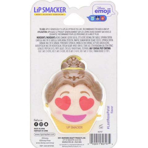 Lip Smacker, Disney Emoji Lip Balm, Belle, #LastRosePetal, 0.26 oz (7.4 g)