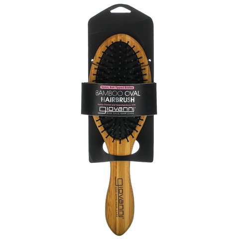 Giovanni, Bamboo Oval Hairbrush, 1 Brush