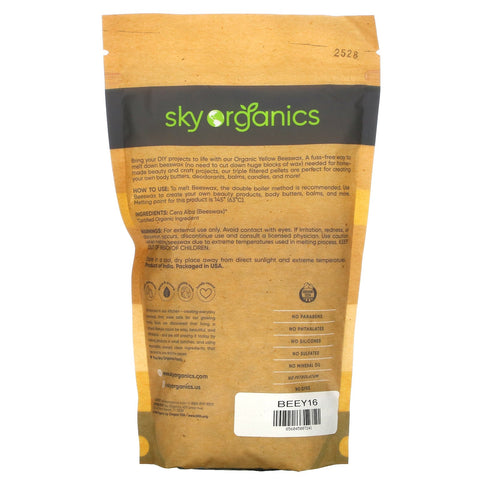 Sky s,  Yellow Beeswax, 16 oz (454 g)