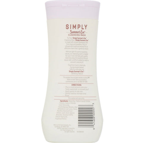 Summer's Eve, Simply, Cleansing Wash, Coconut Water, 12 fl oz (354 ml)