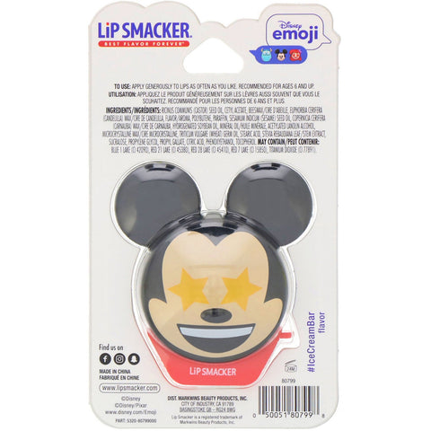 Lip Smacker, Disney Emoji Lip Balm, Mickey, #IceCreamBar, 0.26 oz (7.4 g)