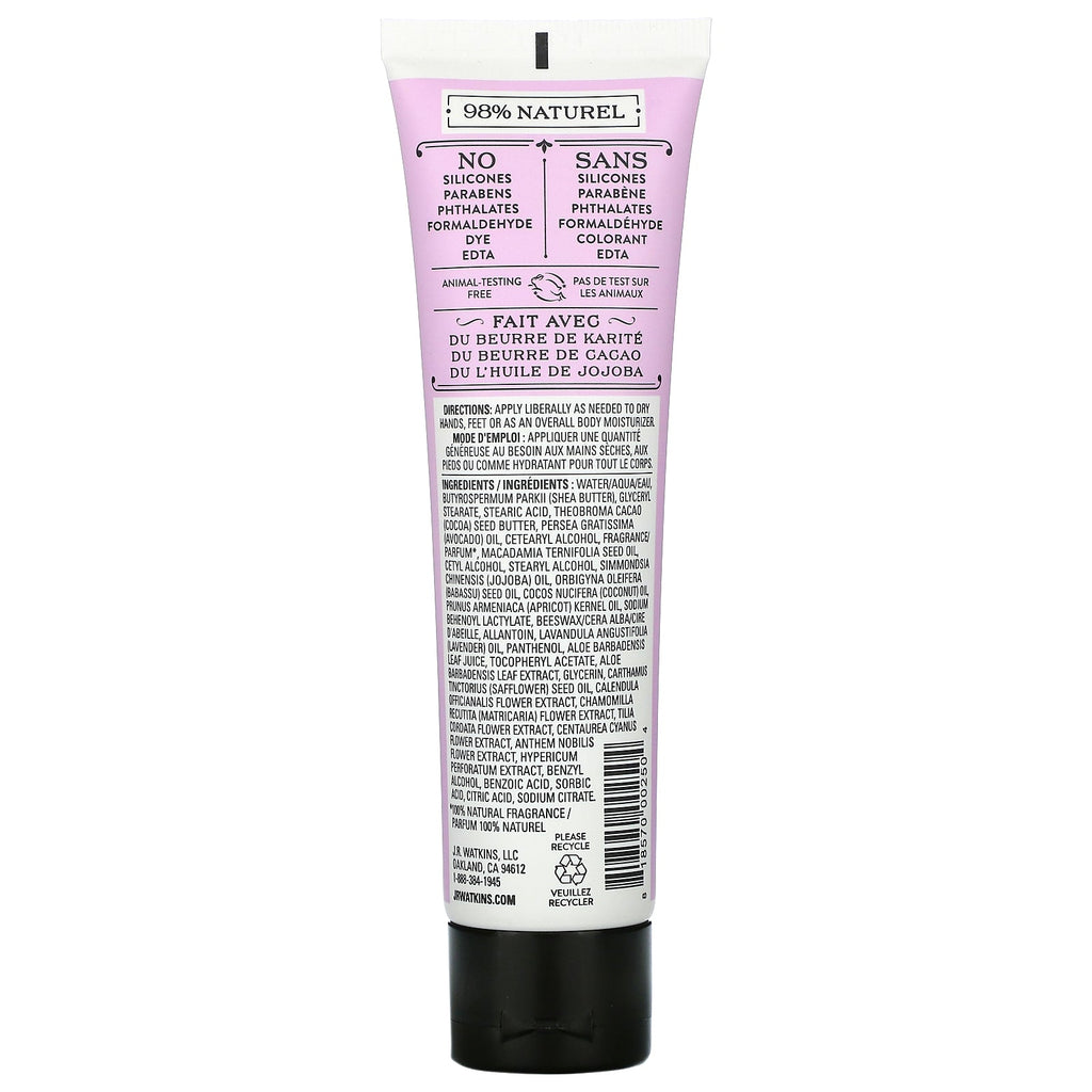 J R Watkins, Hand Cream, Lavender, 3.3 oz (95 g)