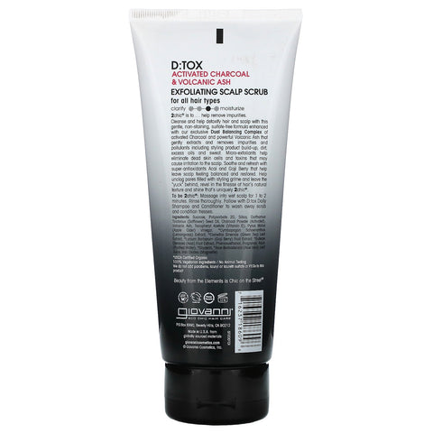 Giovanni, 2chic, D:Tox Daily Exfoliating Scalp Scrub,  7 fl oz (198 ml)