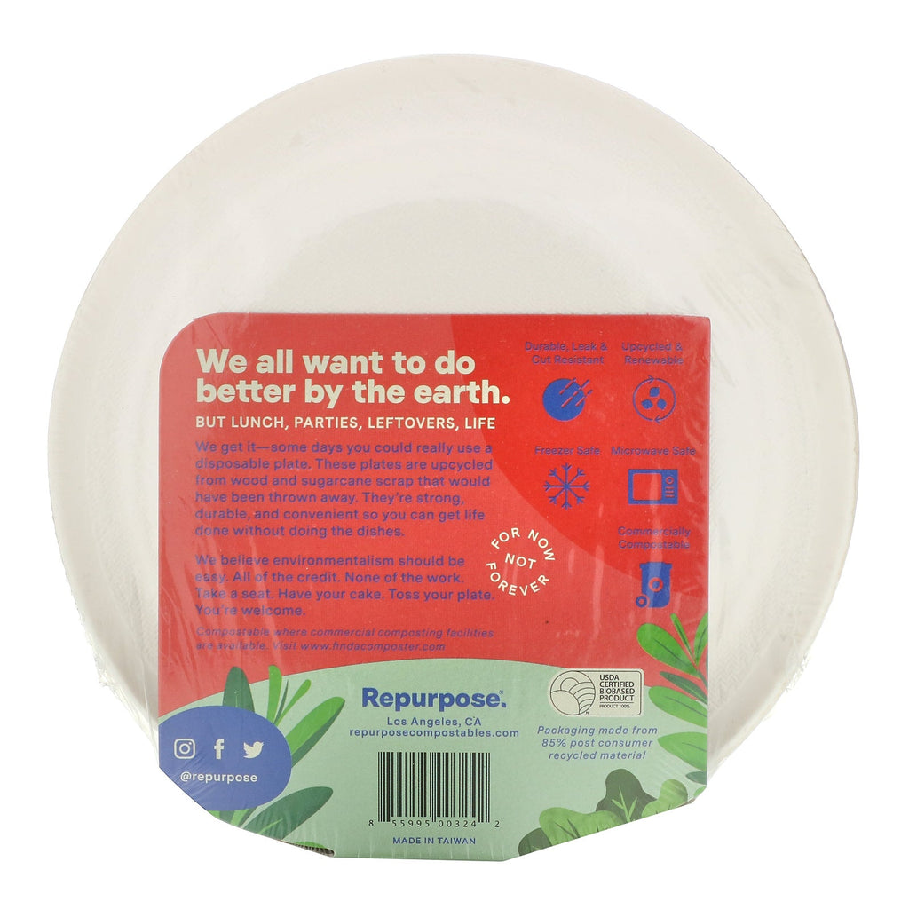 Repurpose, Heavy Duty, 6" Plates, 20 Count