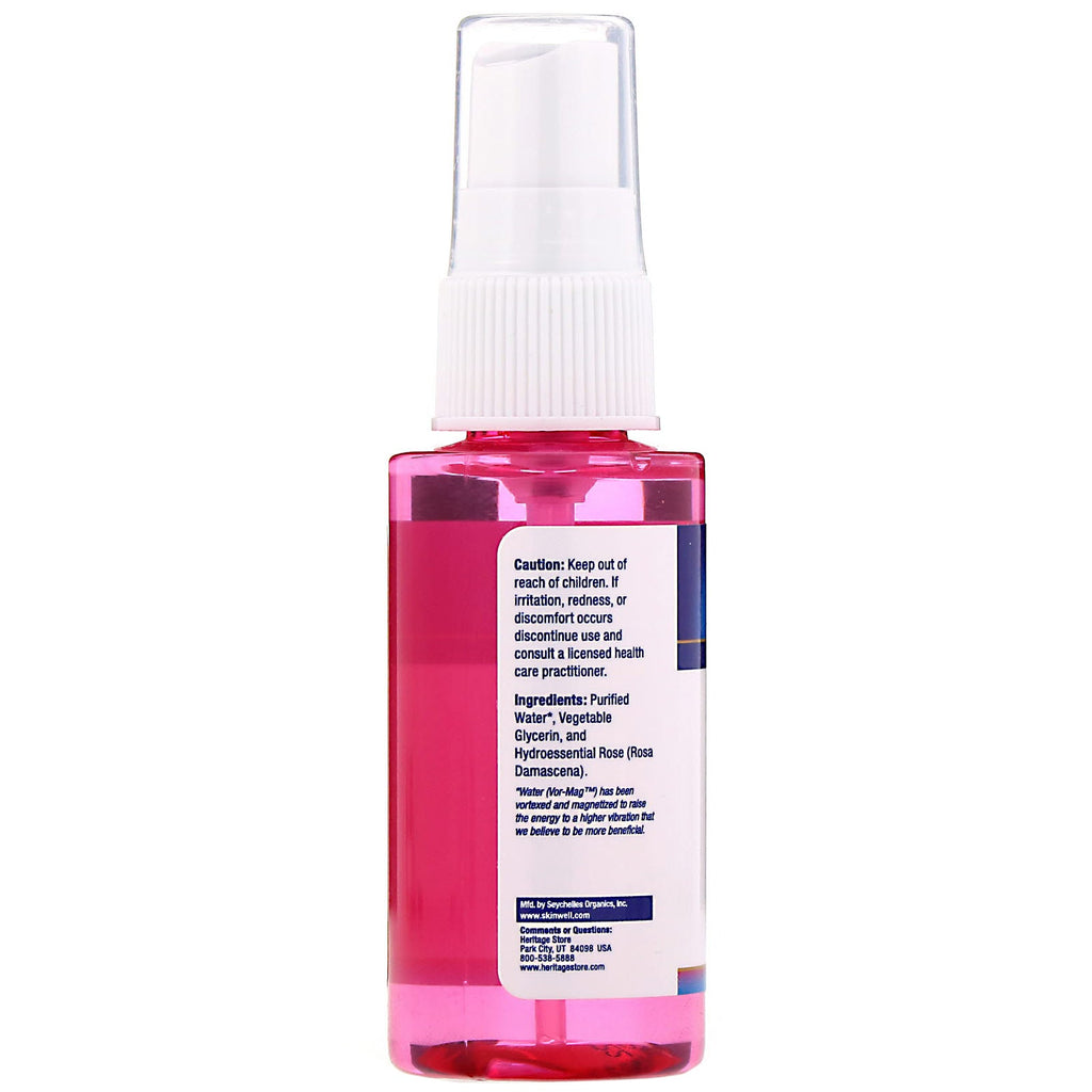 Heritage Store, Rosewater & Glycerin, Atomizer Mist Spray, 2 fl oz (59 ml)