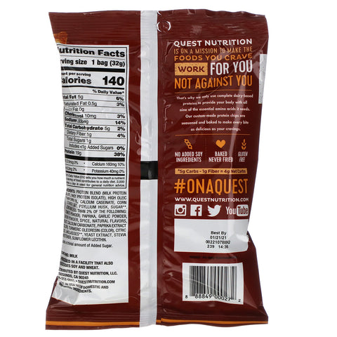 Quest Nutrition, Original Style Protein Chips, BBQ,  12 Pack, 1.1 oz (32 g) Each