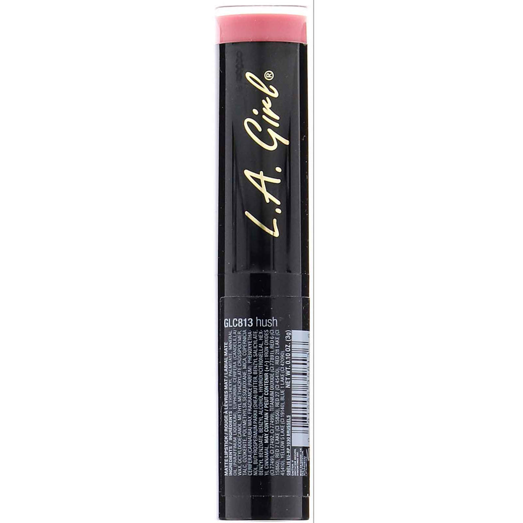 L.A. Girl, Matte Flat Velvet Lipstick, Hush, 0.10 oz (3 g)