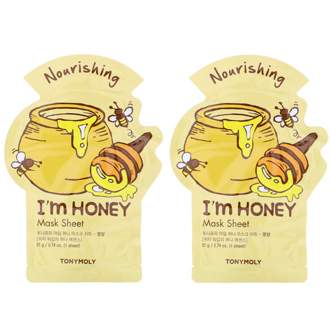 Tony Moly, I'm Honey, Mask & Hand Cream Set, 4 Piece Set