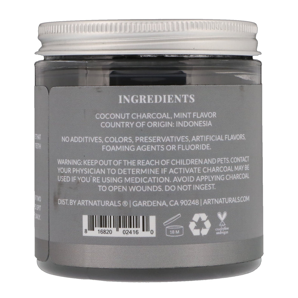 Artnaturals, Activated Charcoal Powder, Mint Flavored, 4 oz (113 g)