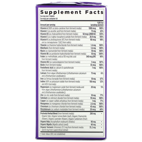 New Chapter, Perfect Postnatal Whole-Food Multivitamin, 192 Vegetarian Tablets