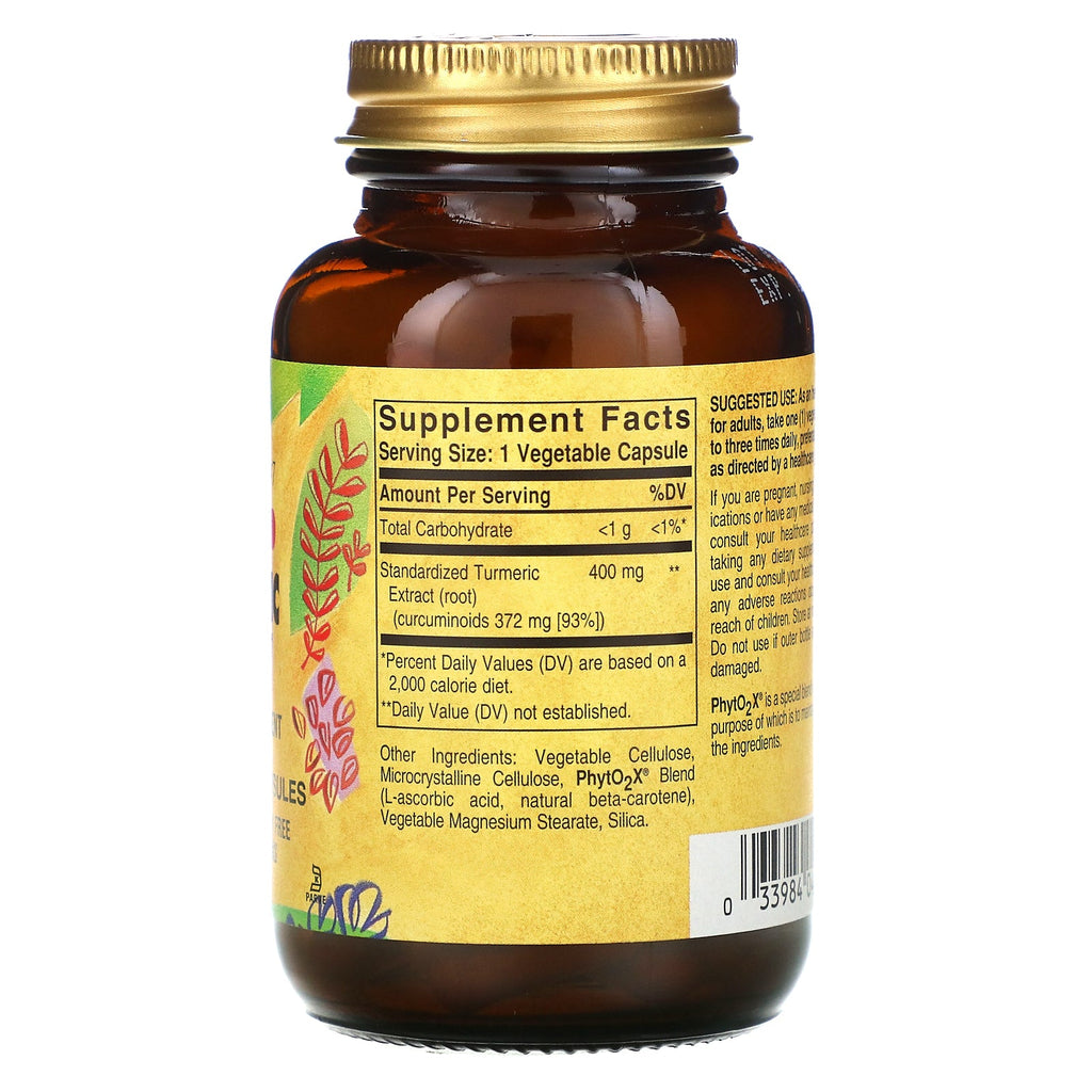 Solgar, Turmeric Root Extract, 60 Vegetable Capsules