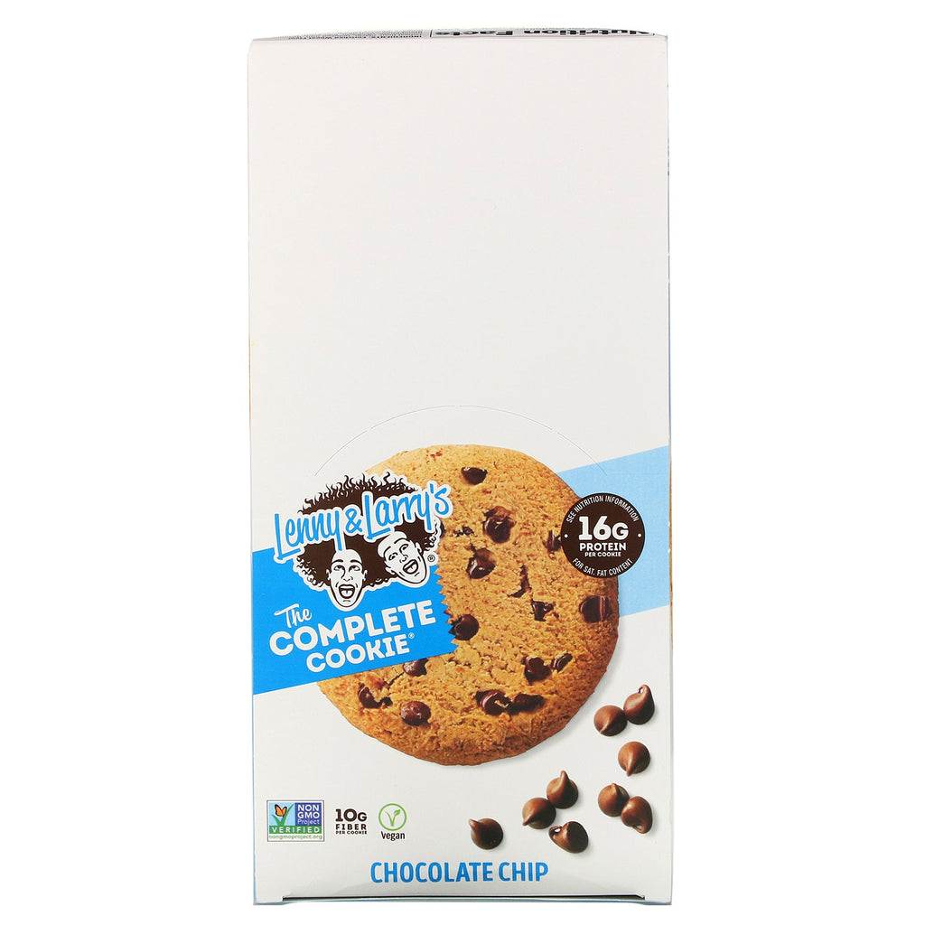 Lenny & Larry's, The COMPLETE Cookie, Chocolate Chip, 12 Cookies, 4 oz (113 g) Each