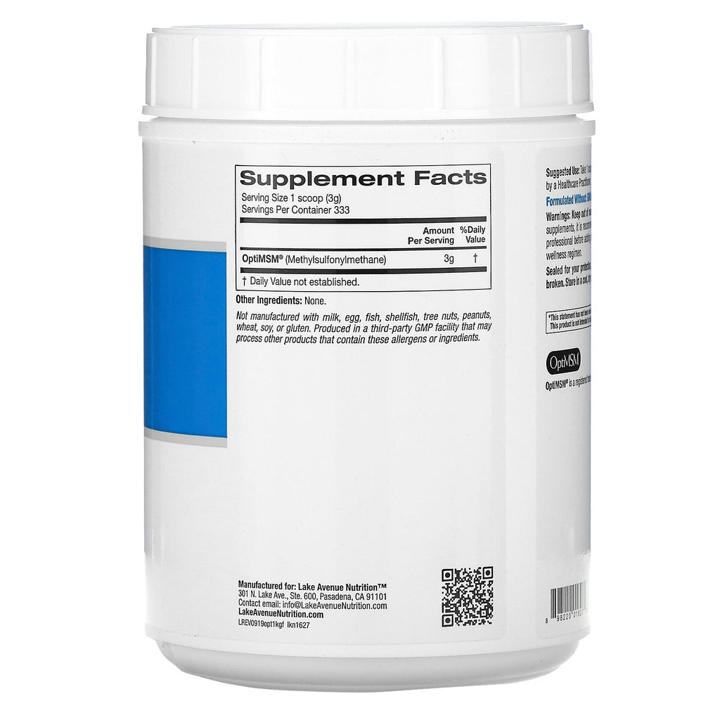 Lake Avenue Nutrition, OptiMSM Flakes, 35 oz (992 g)