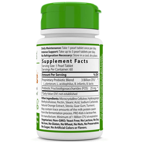 Hyperbiotics, PRO-Kids, Sugar Free, Tangy Orange, 60 Micro-Pearls