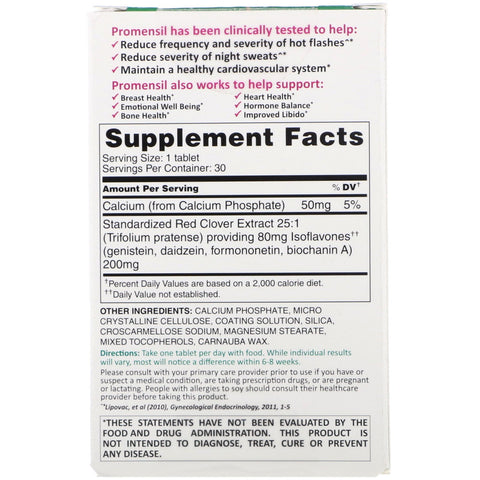 Promensil, Menopause, Double Strength, 30 Tablets