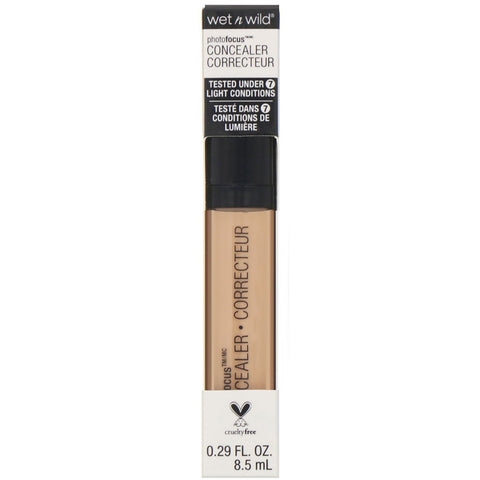 Wet n Wild, PhotoFocus Concealer, Light/Med Beige, 0.29 fl oz (8.5 ml)