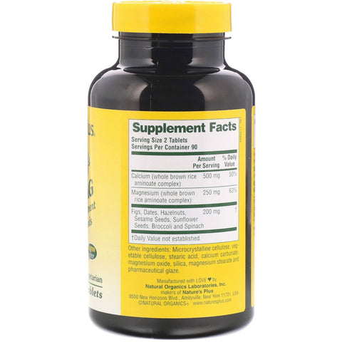 Nature's Plus, Source of Life, Cal/Mag, Mineral Supplement w/ Whole Foods, 180 Tablets