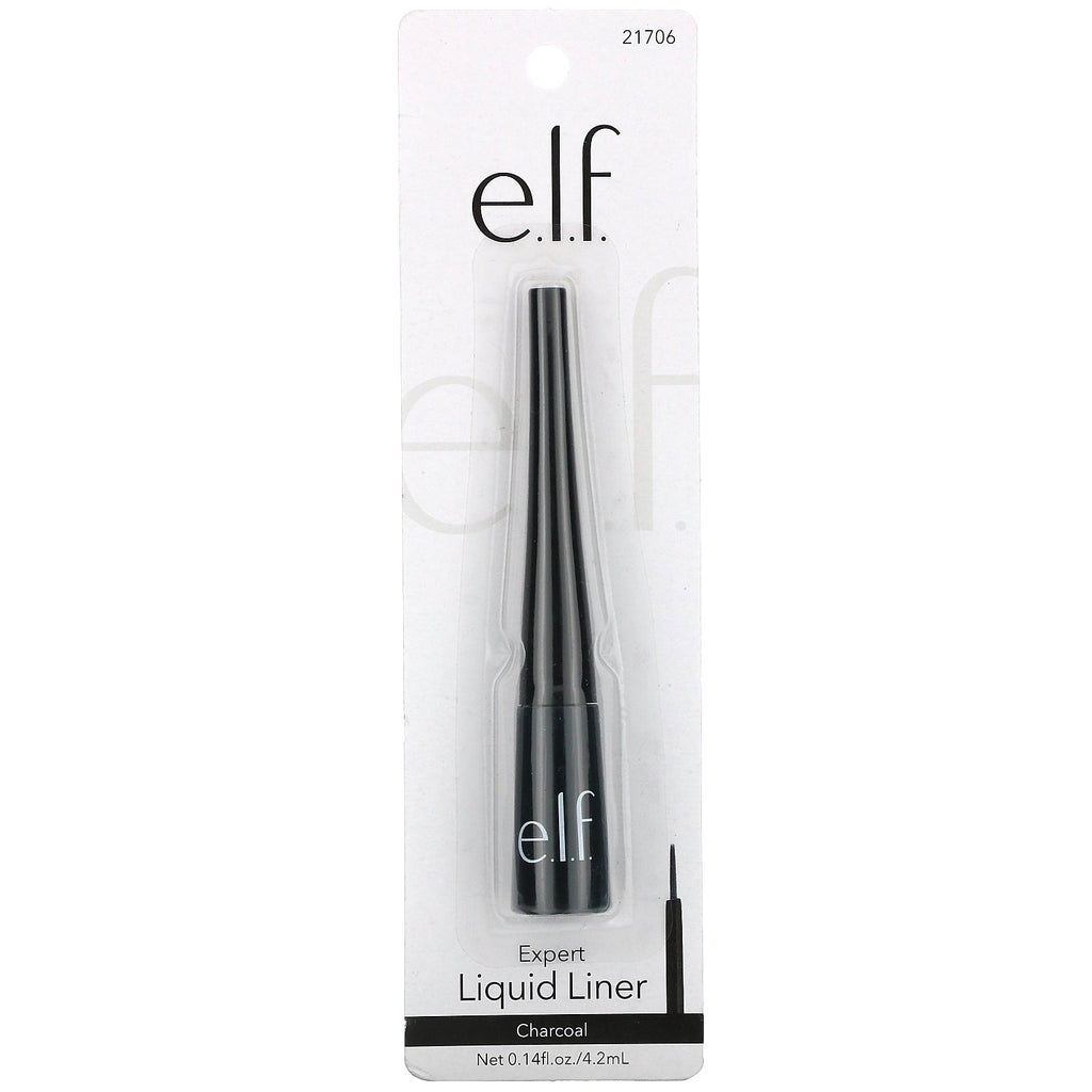 E.L.F., Expert Liquid Liner, Charcoal, 0.14 fl oz (4.2 ml)