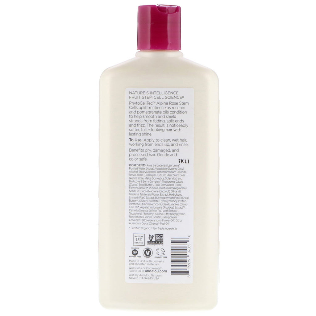 Andalou Naturals, Conditioner, Color Care, For Infused Moisture,1000 Roses Complex, 11.5 fl oz (340 ml)