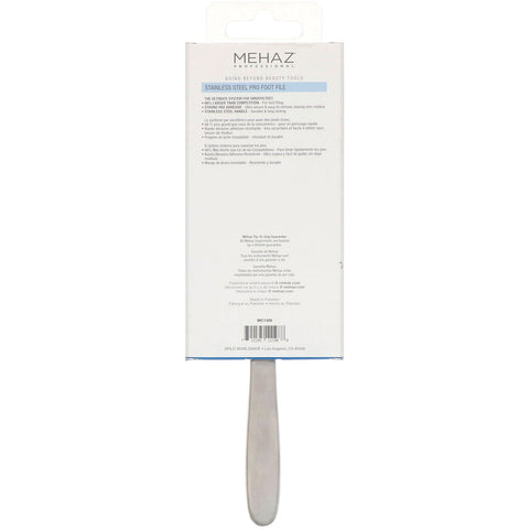 Mehaz, Stainless Steel Pro Foot File, 1 Foot Feel