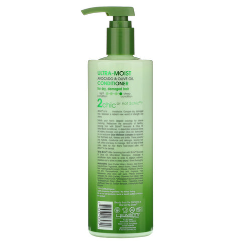 Giovanni, 2chic, Ultra-Moist Conditioner, for Dry, Damaged Hair, Avocado & Olive Oil, 24 fl oz (710 ml)