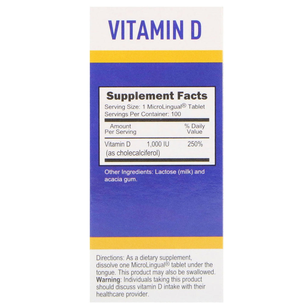 Superior Source, Extra Strength Vitamin D3, 25 mcg (1,000 IU), 100 MicroLingual Instant Dissolve Tablets