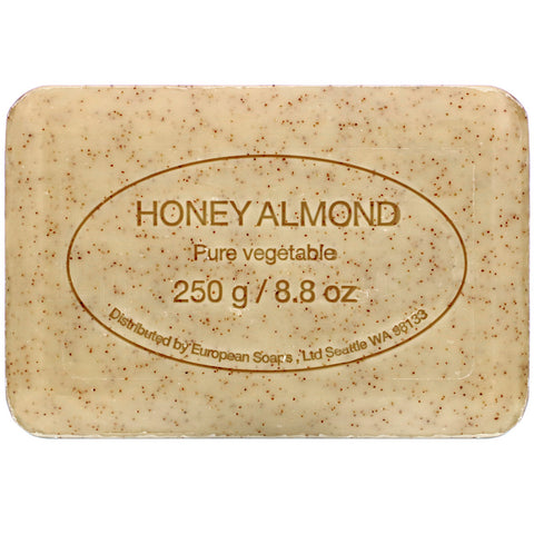 European Soaps, Pre de Provence Bar Soap, Honey Almond, 8.8 oz (250 g)