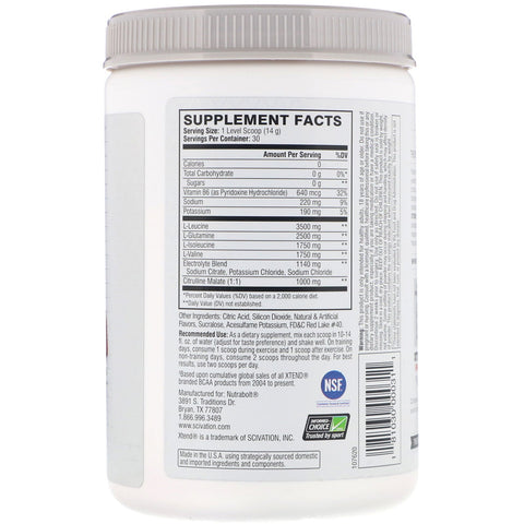 Xtend, The Original 7G BCAA, Strawberry Kiwi Splash, 14.8 oz (420 g)