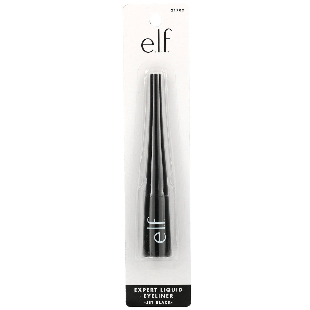 E.L.F., Expert Liquid Eyeliner, Jet Black, 0.14 fl oz (4.2 ml)