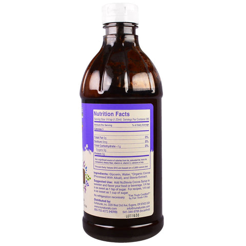 NuNaturals, NuStevia Cocoa Syrup, 16 fl oz (.47 l)