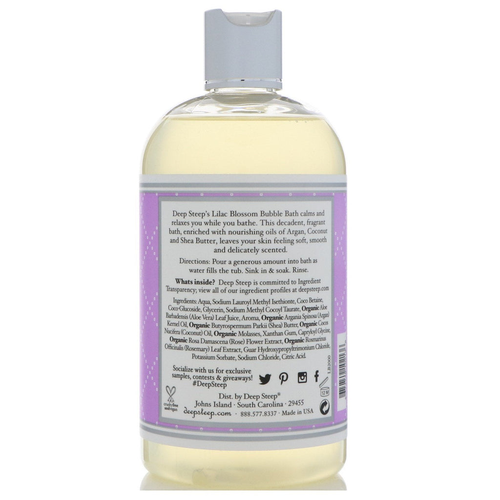 Deep Steep, Bubble Bath, Lilac Blossom, 17 fl oz (503 ml)