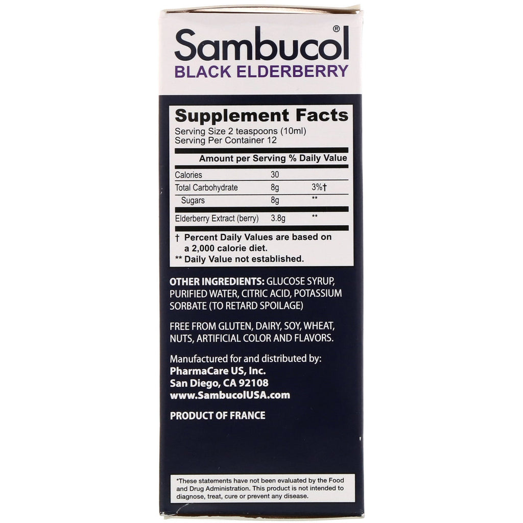 Sambucol, Black Elderberry Syrup, Original Formula, 4 fl oz (120 ml)