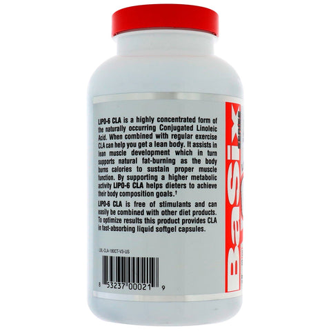 Nutrex Research, LIPO-6 CLA, 180 Softgels