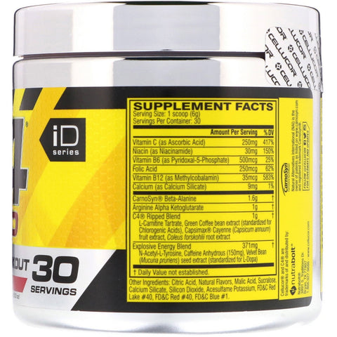 Cellucor, C4 Ripped, Pre-Workout, Raspberry Lemonade, 6.3 oz (180 g)