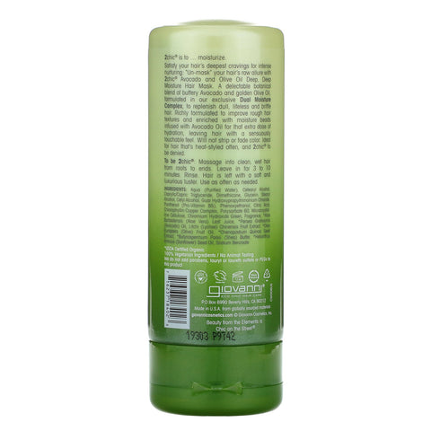 Giovanni, 2chic, Ultra-Moist, Deep Deep Moisture Hair Mask, Avocado & Olive Oil, 5 fl oz (147 ml)