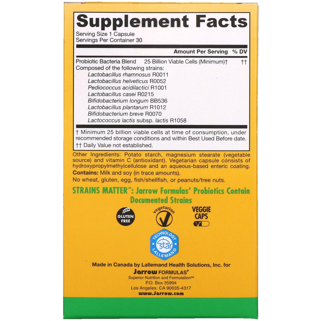 Jarrow Formulas, Jarro-Dophilus EPS, 25 Billion, 30 Veggie Caps