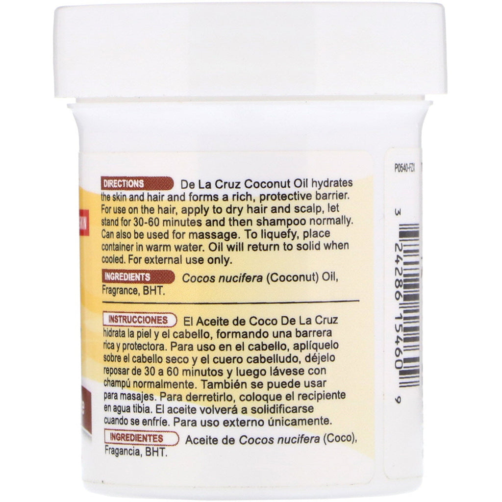 De La Cruz, Coconut Oil, Moisturizer, 2.2 oz (62.5 g)