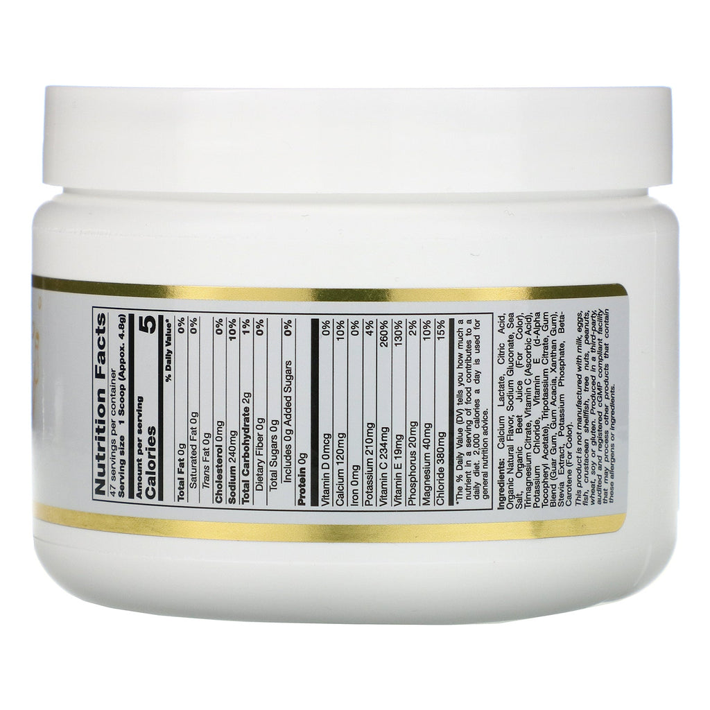 California Gold Nutrition, HydrationUP, Electrolyte Drink Mix Powder, Tropical Fruit, 8 oz (227 g)