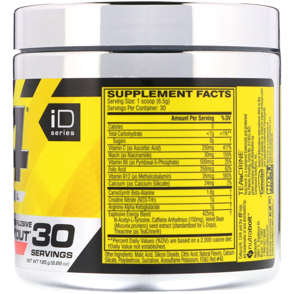 Cellucor, C4 Original Explosive, Pre-Workout, Cherry Limeade, 6.88 oz (195 g)