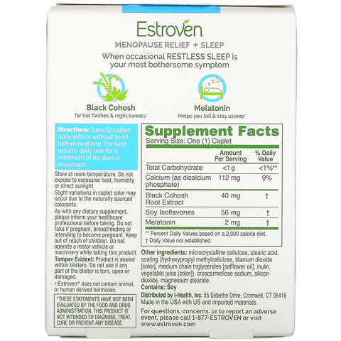 Estroven, Menopause Relief + Sleep, 30 Once Daily Caplets