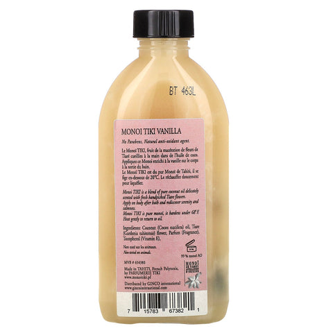 Monoi Tiare Tahiti, Coconut Oil, Vanilla, 4 fl oz (120 ml)