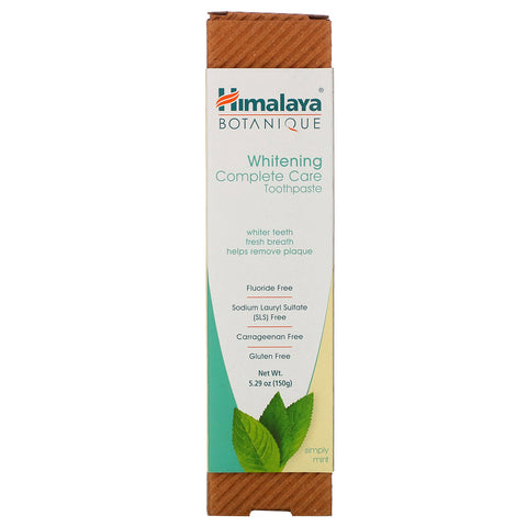 Himalaya, Botanique, Whitening Complete Care Toothpaste, Simply Mint, 5.29 oz (150 g)