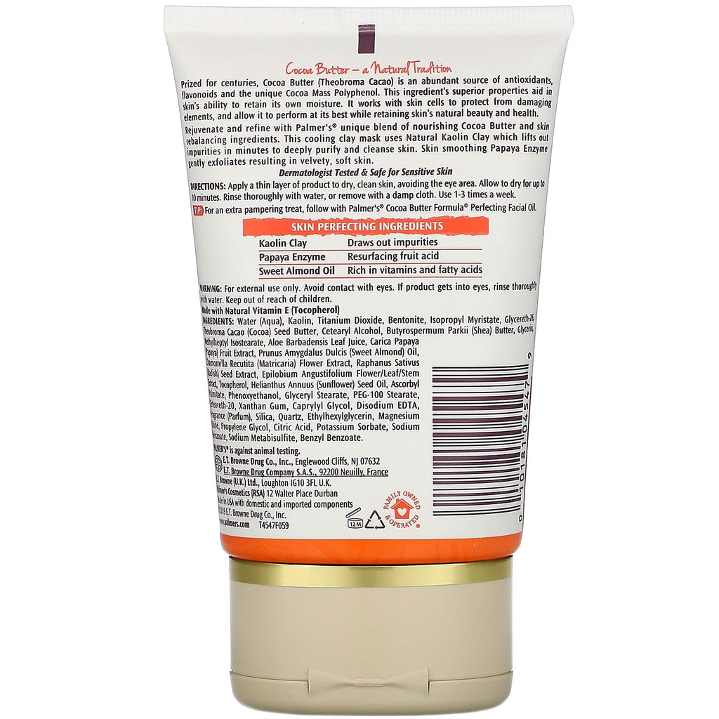 Palmer's, Cocoa Butter Formula with Vitamin E, Purifying Enzyme Beauty Mask, 4.25 oz (120 g)