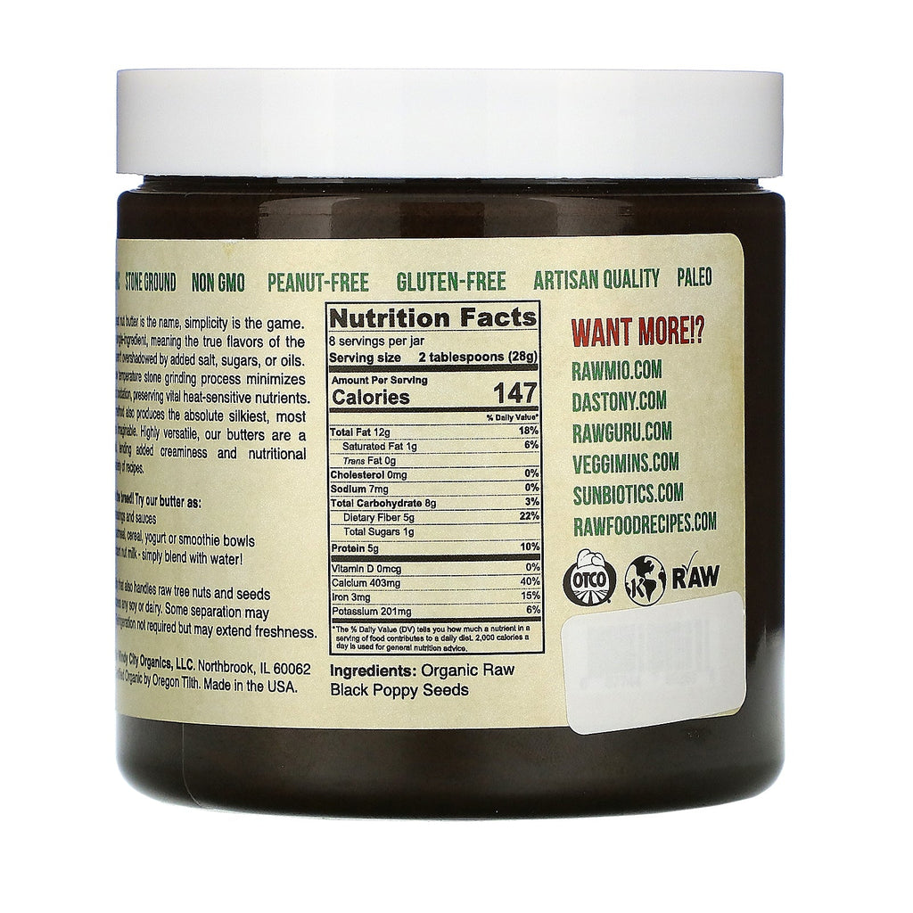 Dastony,  Poppy Seed Butter, 8 oz (227 g)