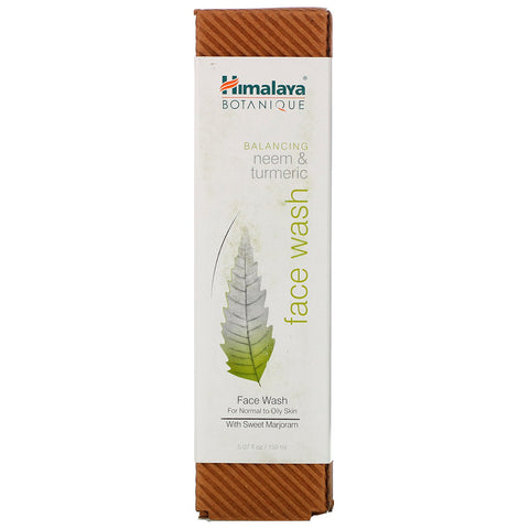 Himalaya, Botanique, Neem & Turmeric Face Wash, 5.07 fl oz (150 ml)