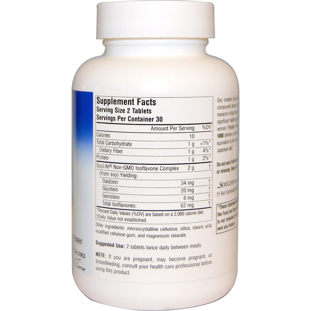 Planetary Herbals, Full Spectrum Soy 1000, 1000 mg, 60 Tablets
